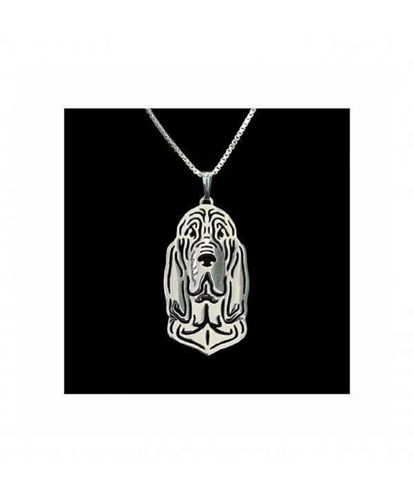 MMBD 0 Bloodhound Necklace Silver Tone