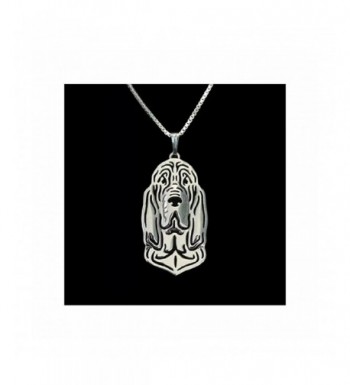 MMBD 0 Bloodhound Necklace Silver Tone