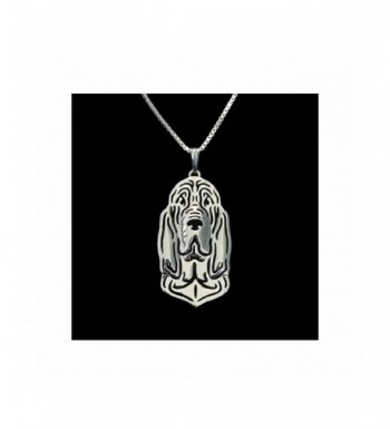 MMBD 0 Bloodhound Necklace Silver Tone