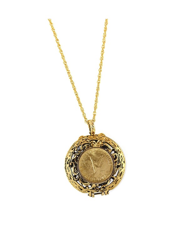 American Coin Treasures Mustard Pendant