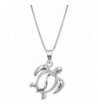 Turtle Sterling Silver Necklace Pendant