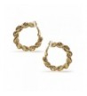 Sparkly Bride Earrings Braided Fashion