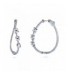 BERRICLE Sterling Zirconia Inside Out Earrings