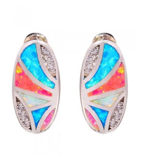 CiNily Rhodium Jewelry Gemstone Earrings