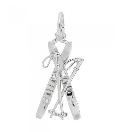 Rembrandt Charms Skis Sterling Silver