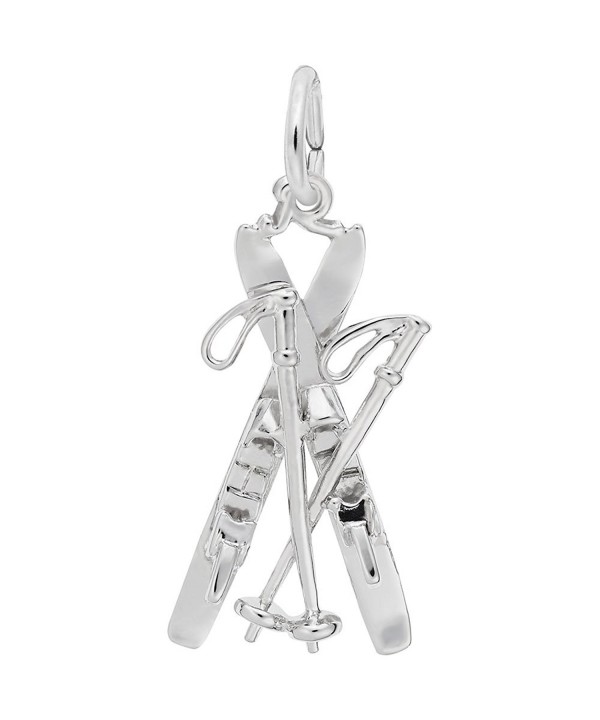 Rembrandt Charms Skis Sterling Silver