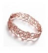 Hanie Carved Bangle Bracelet Crystal