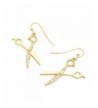 Liavys Scissors Fashionable Earrings Sparkling