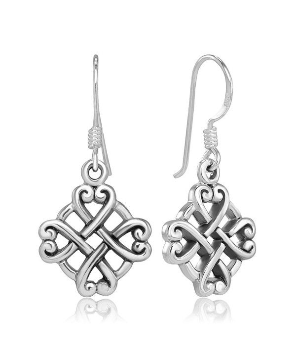 Sterling Silver Celtic Endless Earrings