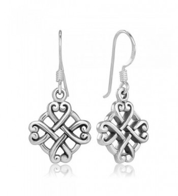 Sterling Silver Celtic Endless Earrings