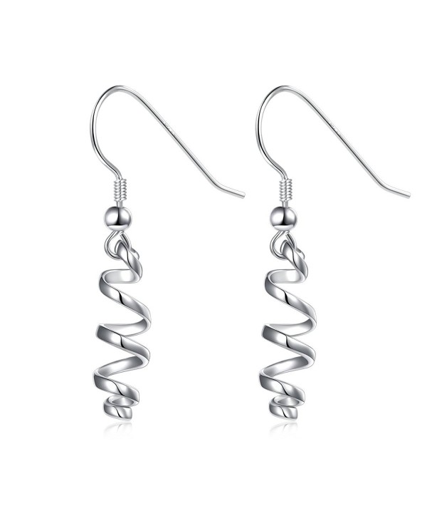 Sterling Silver Inspirational Spiral Earrings