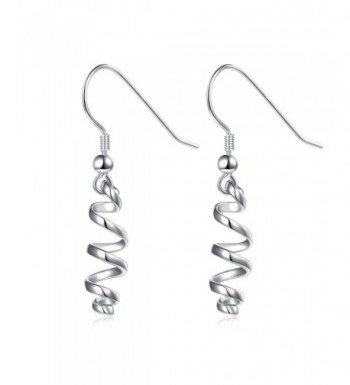 Sterling Silver Inspirational Spiral Earrings