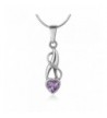 Sterling Amethyst Gemstone Endless Necklace