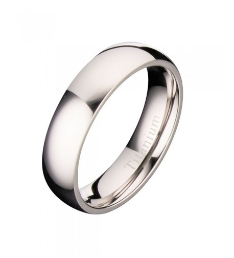 MJ Polished Titanium Wedding Comfort