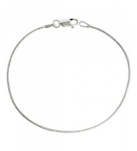 Sterling Silver Necklace Diamond Finish