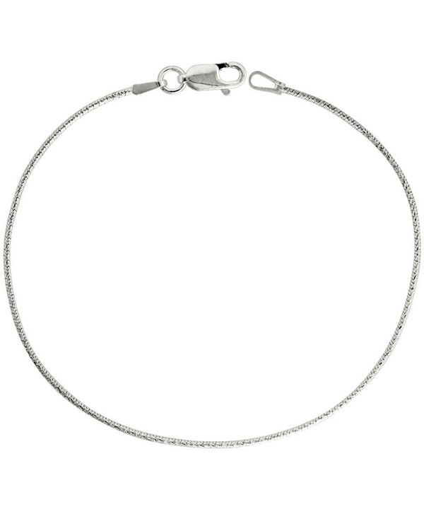 Sterling Silver Necklace Diamond Finish