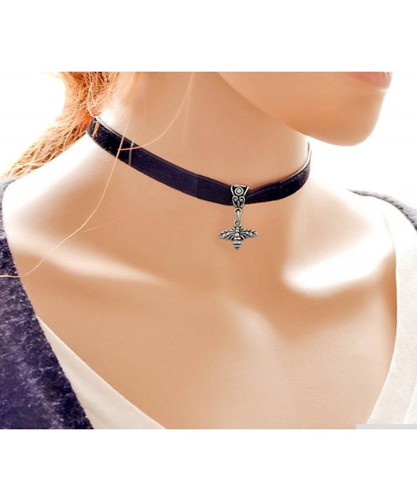 Bumble Bee Black Choker Necklace