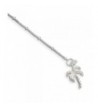 Sterling Silver Palm Anklet Length