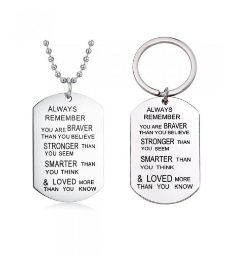 Remember Necklace Keychain Inspirational Christmas