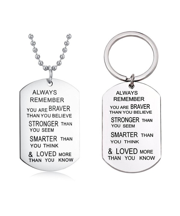 Remember Necklace Keychain Inspirational Christmas