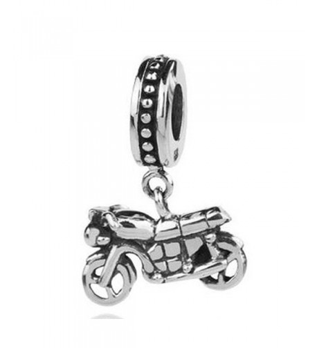 Sterling Silver Motorcycle Dangle Charm