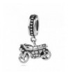 Sterling Silver Motorcycle Dangle Charm