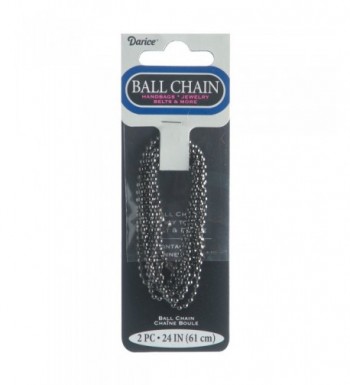 Ball Chain 2 4mmx24 2 Pkg Gunmetal Plated