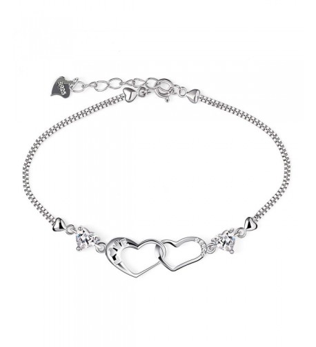 B Catcher Bracelet Sterling Zirconia Valentines