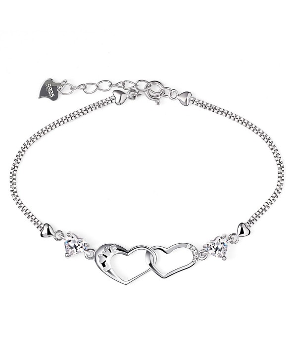 B Catcher Bracelet Sterling Zirconia Valentines