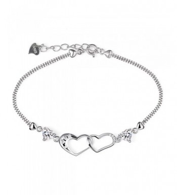 B Catcher Bracelet Sterling Zirconia Valentines