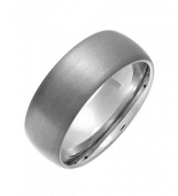 Brushed Titanium Womens Wedding Comfort