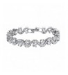 Platinum Zirconia Bracelet Wedding Jewelry