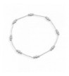 Anklet Stretch Liquid Polished Sterling