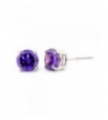 Pisces Brilliant Simulated Amethyst Earrings