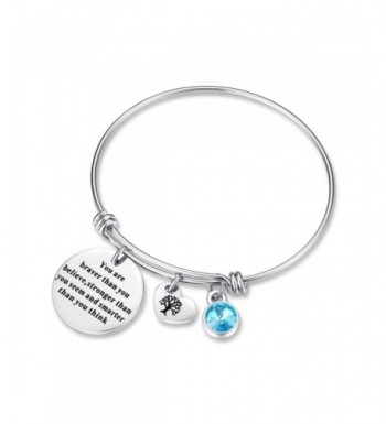 Birthstone Bracelet friendship christmas Aquamarine