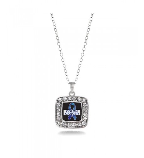 Awareness Classic Silver Crystal Necklace