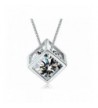 Shally Sterling Crystal Pendant Necklace
