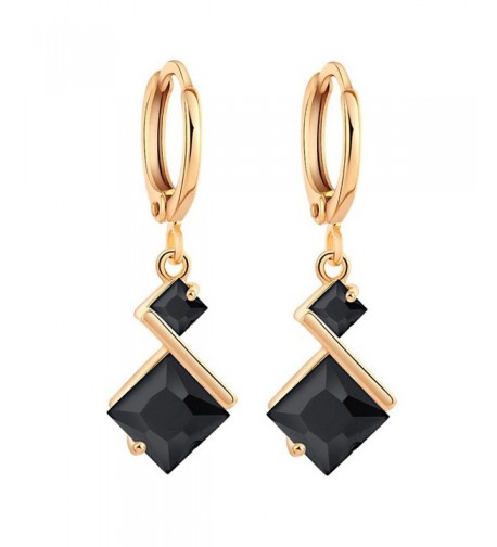 YAZILIND Plated Zirconia Charming Earrings