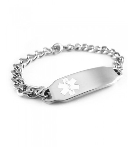 MyIDDr Pre Engraved Customizable Pacemaker Bracelet