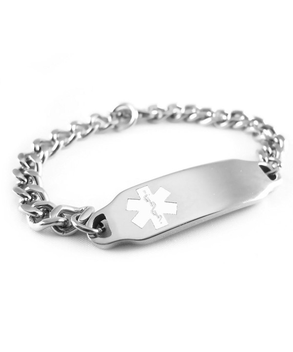 MyIDDr Pre Engraved Customizable Pacemaker Bracelet