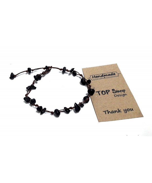 Black Anklet Bracelet Beautiful cm Handmade