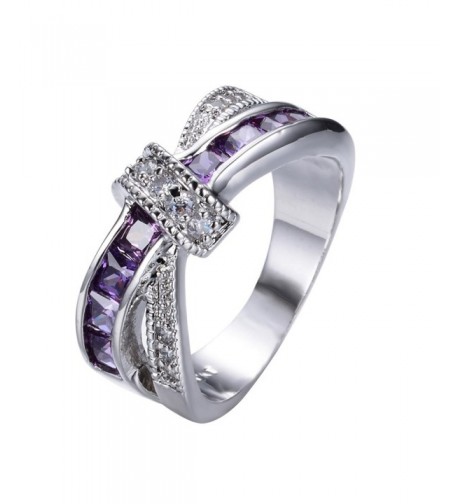 Rongxing Jewelry Amethyst Diamond Wedding