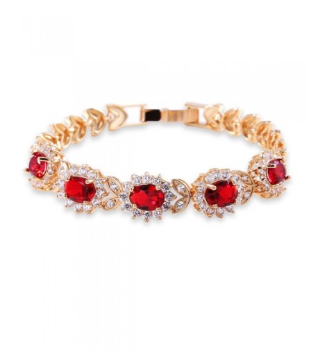 GULICX Flower Zirconia Crystal Bracelet