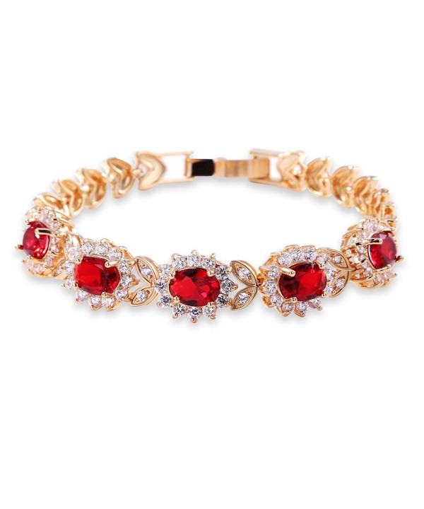 GULICX Flower Zirconia Crystal Bracelet