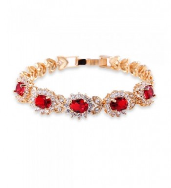 GULICX Flower Zirconia Crystal Bracelet