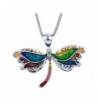 DianaL Boutique Colorful Enameled Dragonfly