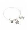 Bangle Bracelet Expandable leaf Moose