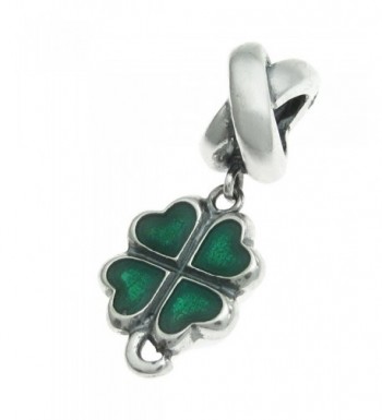 Sterling Silver Leaves Clover European