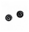 Hypnotic Swirls Enamel Sterling Earrings
