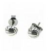 Sterling Silver Volleyball Earrings Posts